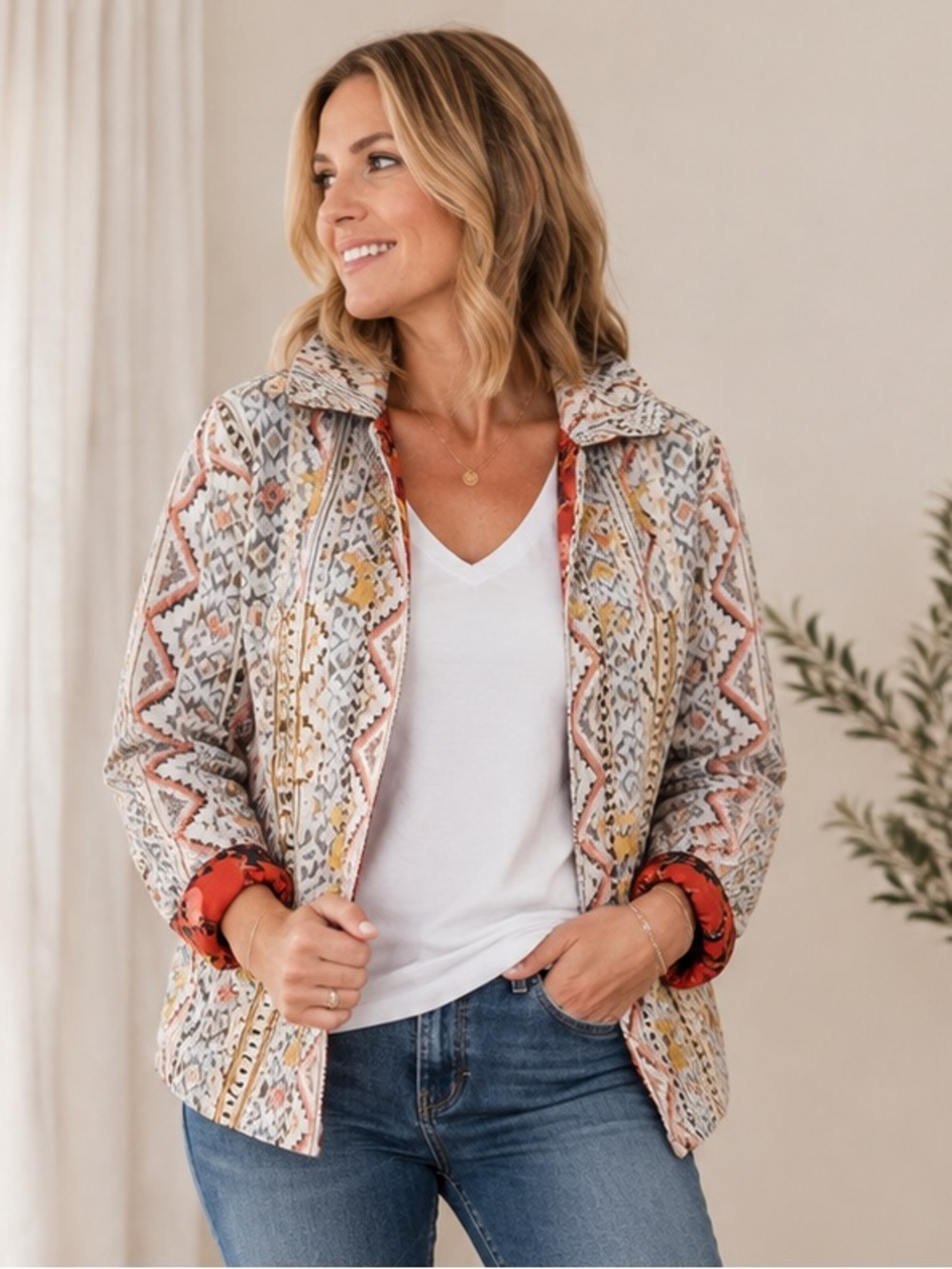 ANTHROPOLOGIE Verb Kellianne Bohemian Rug Tasseled Shirt Jacket Size L NEW
